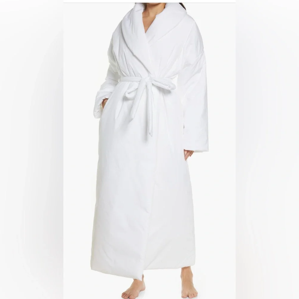 SOLD SKIMS COTTON DUVET ROBE, Size XXS, $475 - Picture 3 of 14